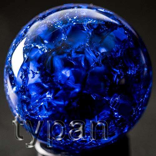 Optical Borosilicate Crown lead  Murano Feng Shui Crystal Ball 40mm Blue