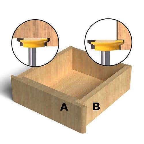 Drawer router bit 8mm shank. Used for hand making drawers or other woodworking joints