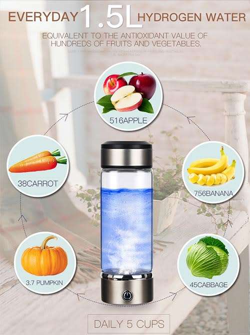 Portable Hydrogen Rich Water Generator - 500ml in gift box **LOCAL STOCK**