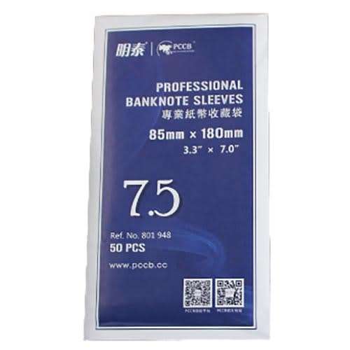 Banknote Sleeve 85X180mm pack of 50 #7.5