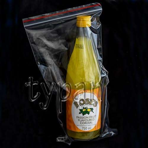Resealable plastic bag 180X320mm