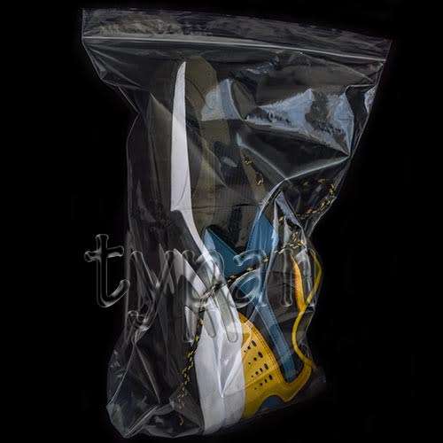 Resealable plastic bag 250X360mm to keep your shoes dust free