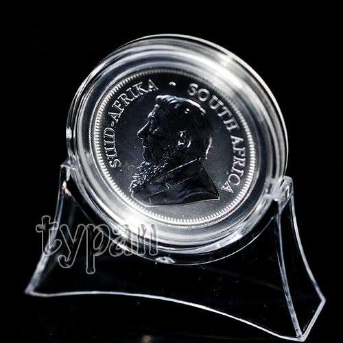 45mm coin capsule with clear size 38mm insert with display stand