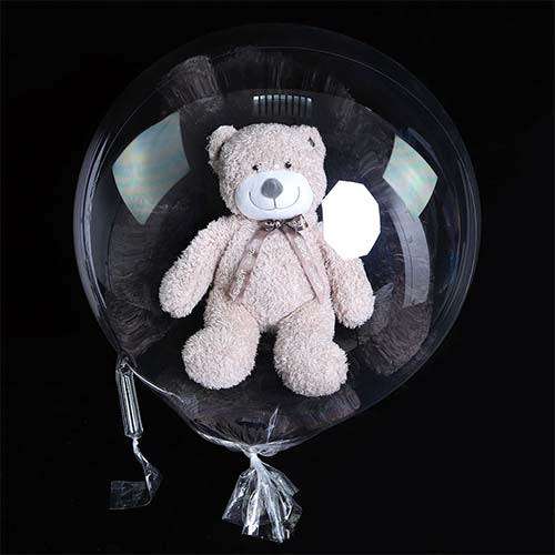 Wide neck 200mm Bobo 20 inch PVC round clear balloons air or helium fill 10 pieces