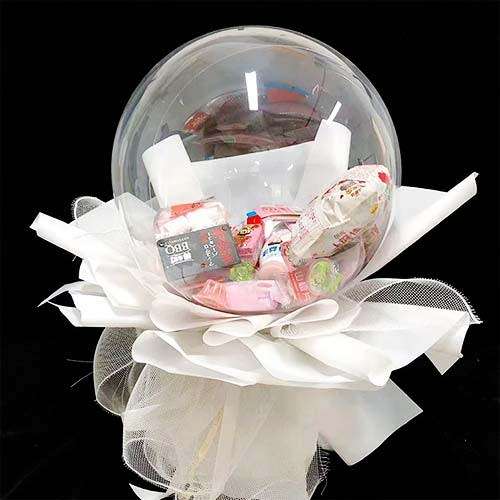 Wide neck 200mm Bobo 20 inch PVC round clear balloons air or helium fill 10 pieces