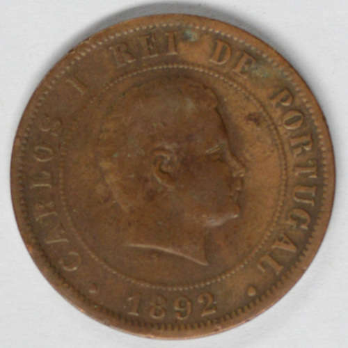 1892 Portugal Carlos I 20 Reis