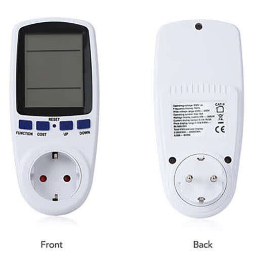 Energy Power Analyzer Wattmeter, Voltage Current tester, Cost Consumption monitor