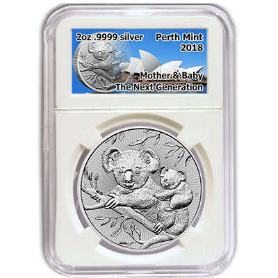 2018 Australia 2oz Silver The Next Generation - Koala uncirculated