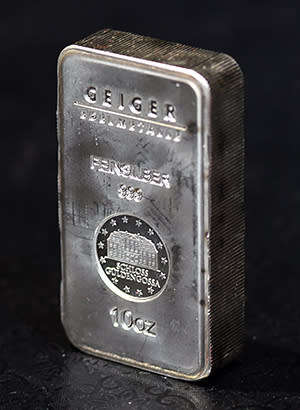 Geiger 10oz Pure Silver Bar