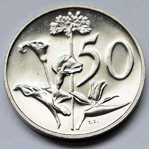 1979 South Africa 50c proof nickel