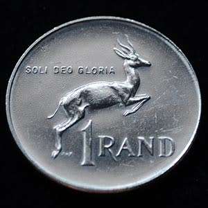 1977 South Africa R1 AU nickel