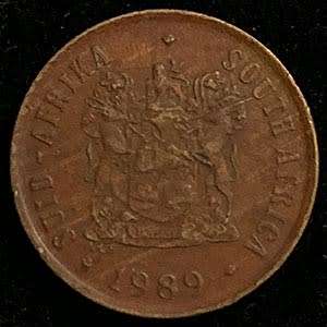 1989 South Africa circulated bronze 1c