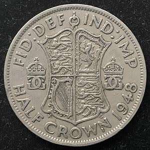 1948 George VI  United Kingdom Half Crown