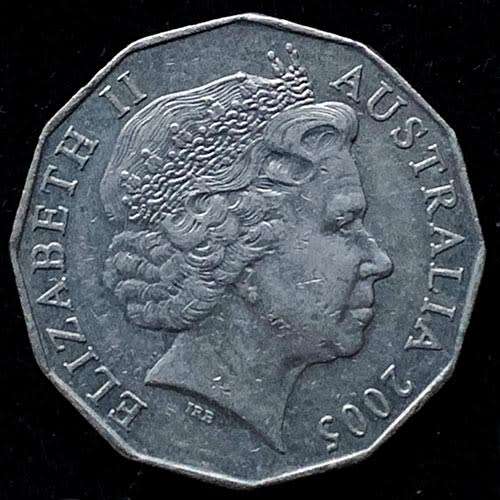 2005 Australia 12-sided 50cents coin 31.50mm 15,55g Copper-Nickel XVIII Commonwealth Games