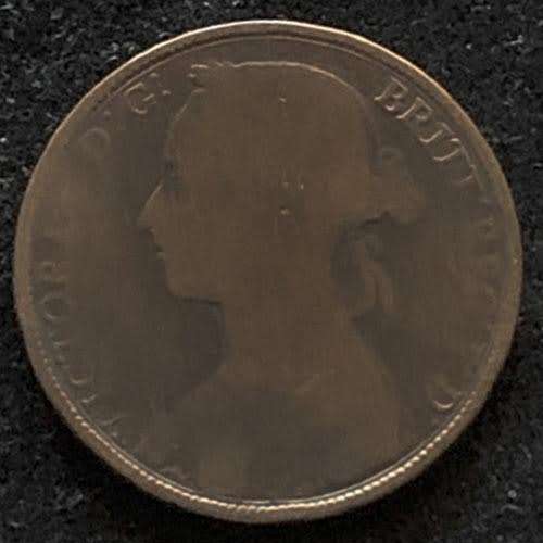 1892 United Kingdom Penny Queen Victoria 2nd portrait