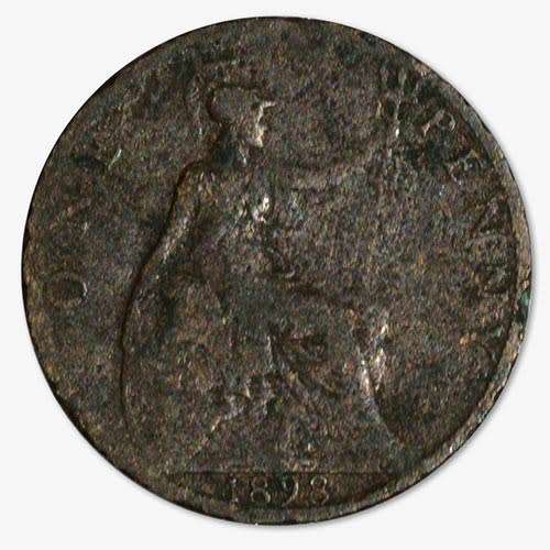 1898  United Kingdom Penny Queen Victoria 2nd portrait