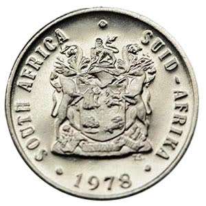 1978 South Africa 10c proof nickel