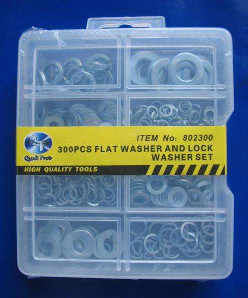 300 Pieces flat and lock washer set
