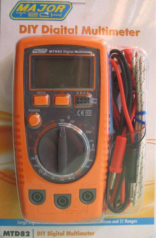 MAJOR TECH Digital Multimeter with temperature function - Factory sealed
