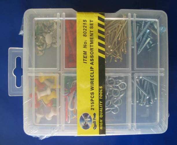 215 Pieces wireclip assortment set