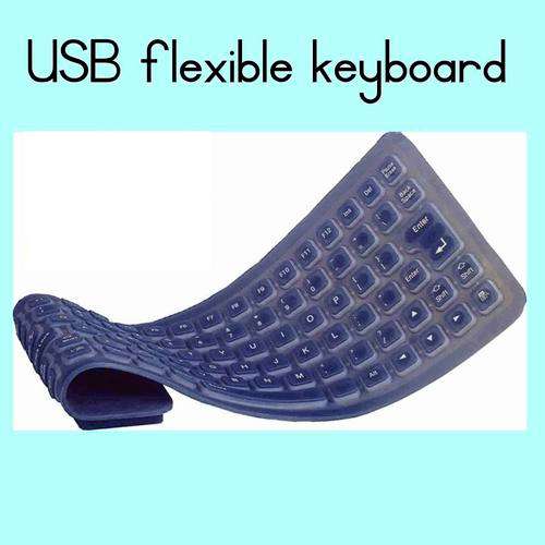 USB flexible keyboard, water and dust resistant