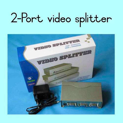 2-Port VGA splitter and signal booster - Connect two VGA monitors to one PC