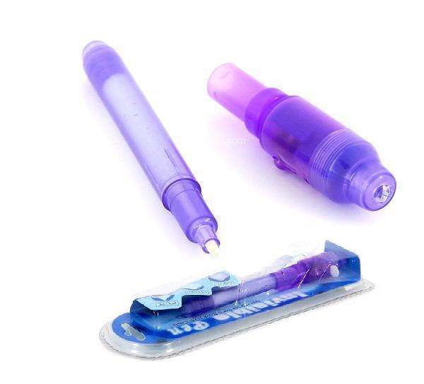2 in 1 Invisible Ink Pen UV Black Light Torch Combo (Purple)  !!!FREE POSTAGE!!!  Min.2
