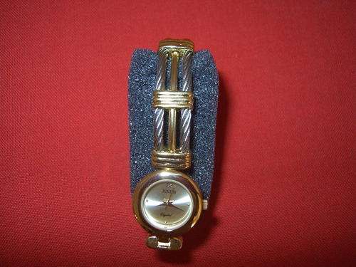 JUSTIN TWO-TONE CRYSTAL ROPE COLLECTION WATCH - GOLD. STUNNING!!!
