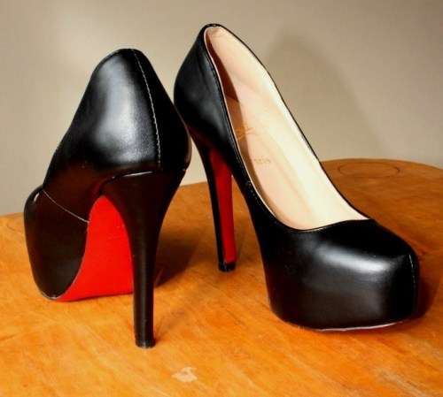 Real Christian Louboutin platform heels (size 9)