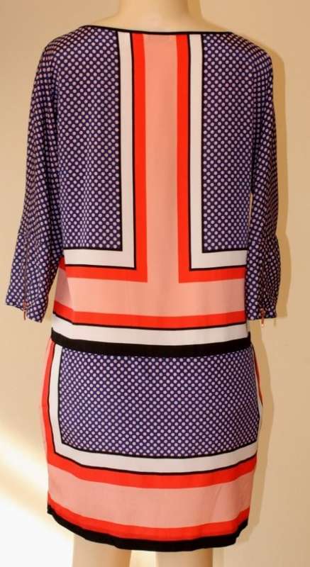 Polka dot/geometric shift dress (Country Road)