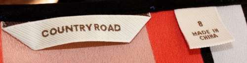Polka dot/geometric shift dress (Country Road)