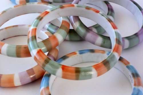 1980s stripy bangles