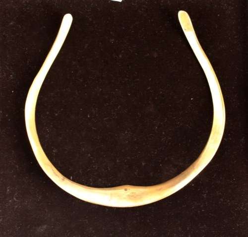Vintage copper engraved Egyptian style choker (1970s)
