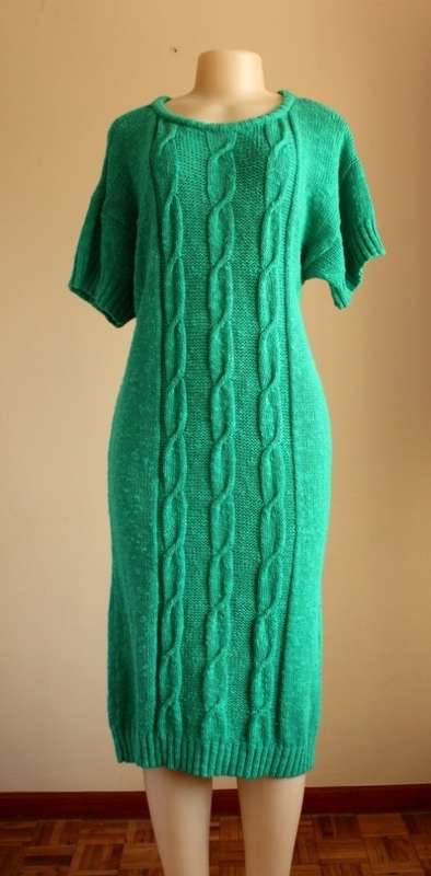 Green wool dress (1980s)