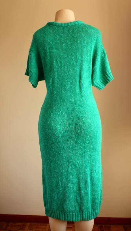 Green wool dress (1980s)