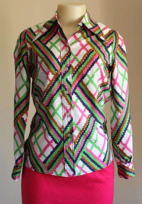 Bright 1970s shirt -made in Cape Town!