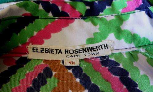 Bright 1970s shirt -made in Cape Town!