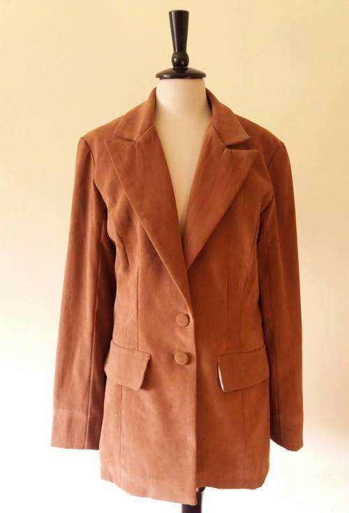 Caramel velour Valentino jacket
