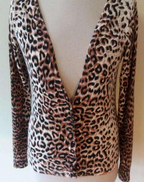 Leopard print cardigan