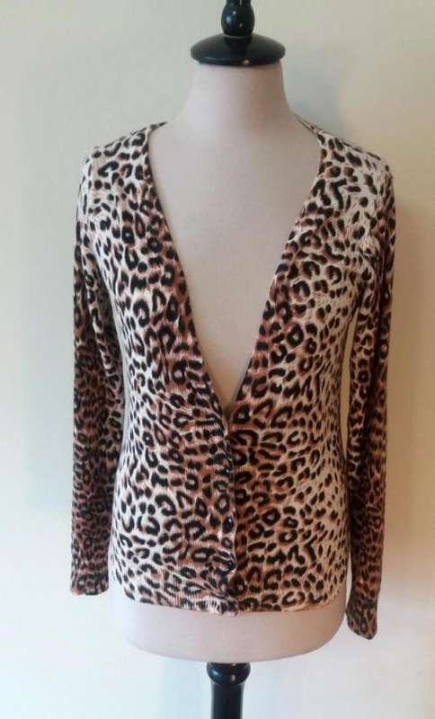 Leopard print cardigan