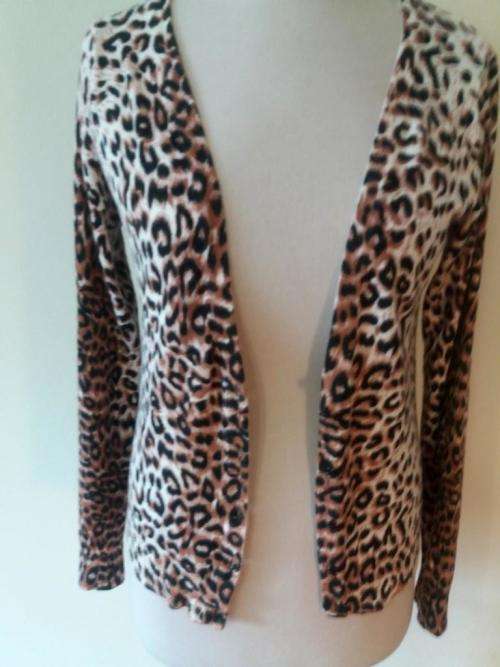 Leopard print cardigan