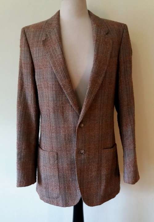 Vintage Lanvin brown tweed jacket