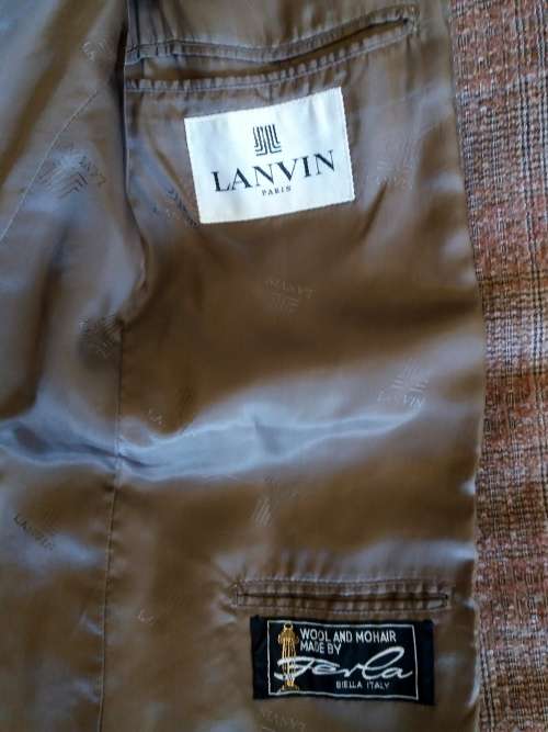 Vintage Lanvin brown tweed jacket