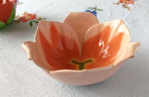 Mustardseed and Moonshine flower-shaped bowls
