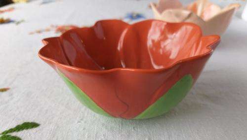 Mustardseed and Moonshine flower-shaped bowls