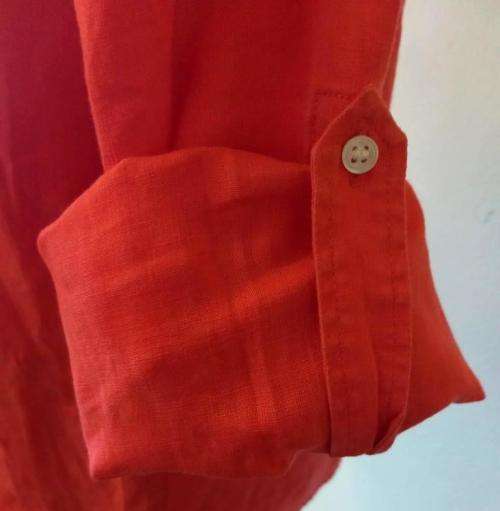 Coral linen shirt by TRENERY
