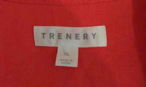 Coral linen shirt by TRENERY