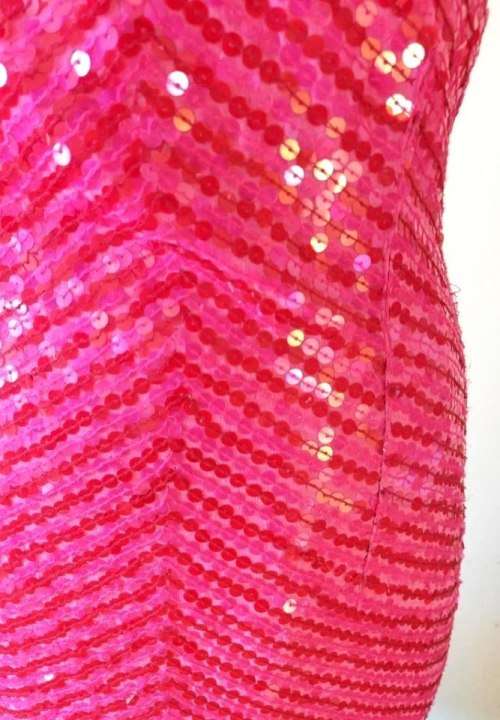 Pink sequin bodycon dress
