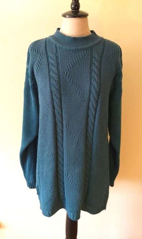 Teal green vintage jersey