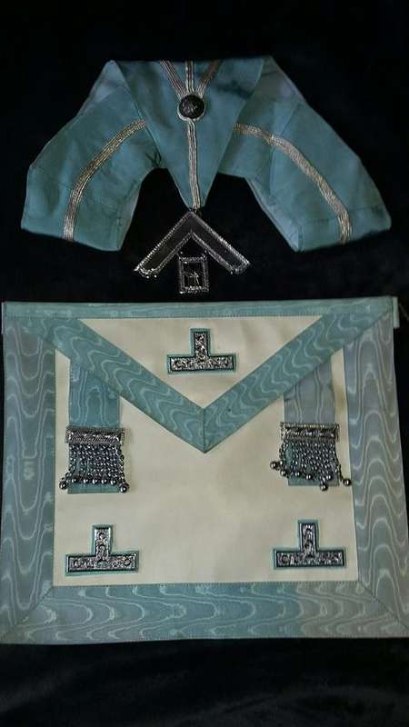Masonic Past Master apron and collar sets